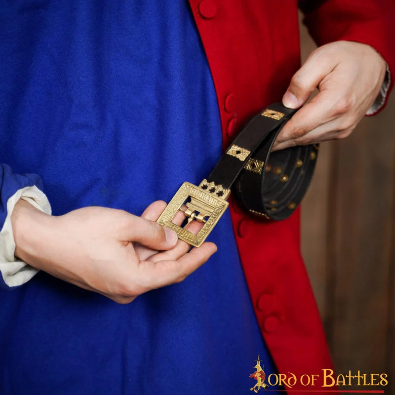 Medievale cintura Erik di Pomerania, nero, 130 cm 