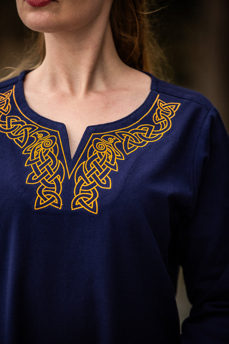 Sukienka Viking Aslaug, niebieska