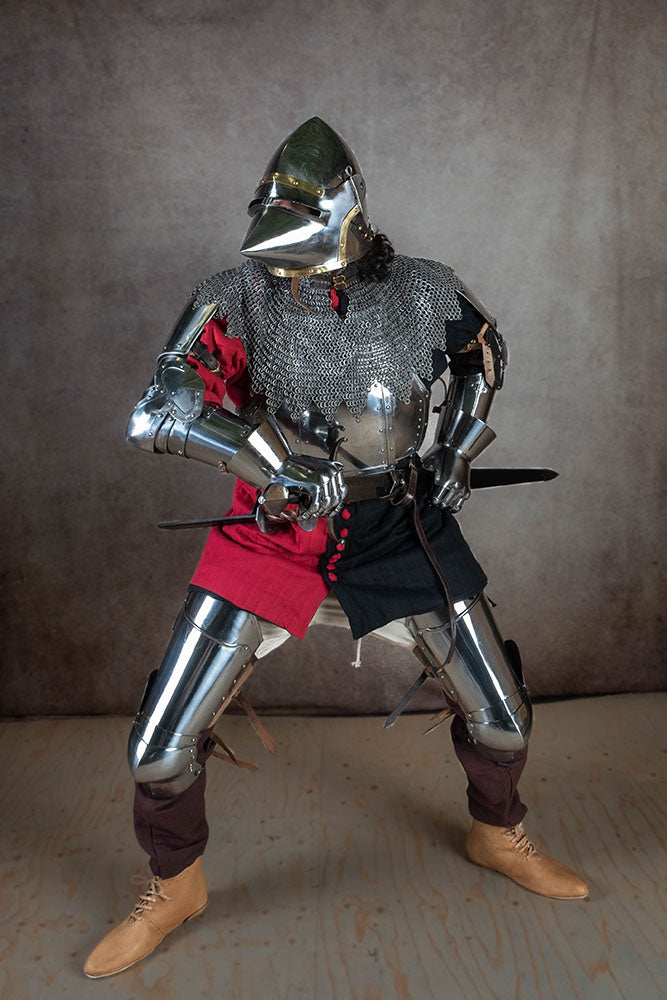 Deja 14th siglo Mi parti gambesón 