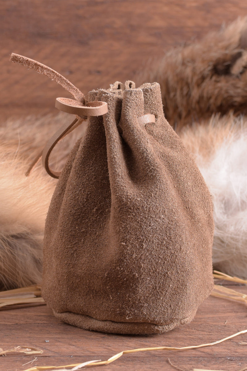 Historische leren buidel