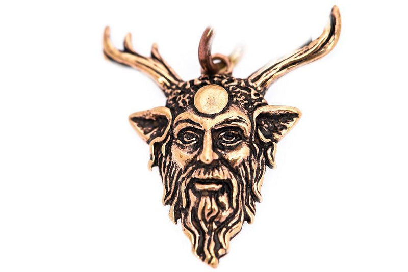 Pendant Cernunnos god of the forest, bronze