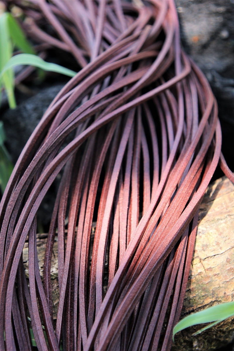 Leren veter, set van 50, zwart