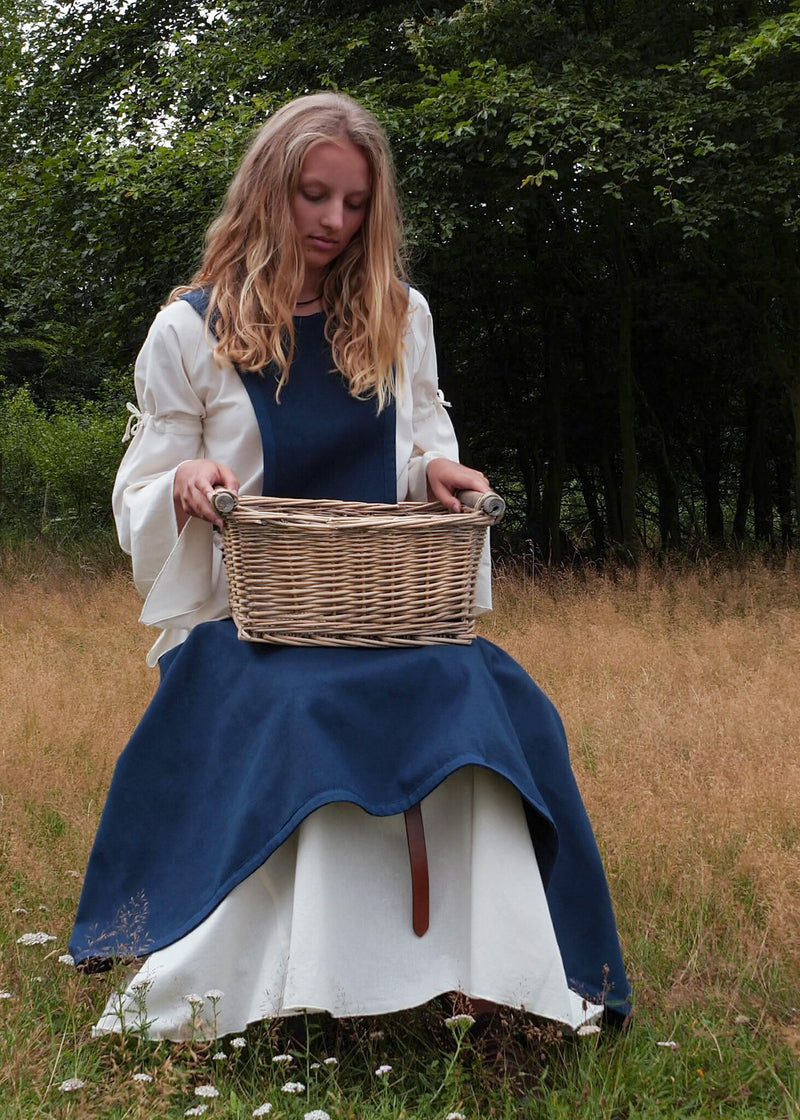 Middeleeuwse gotische jurk Iseult, naturel