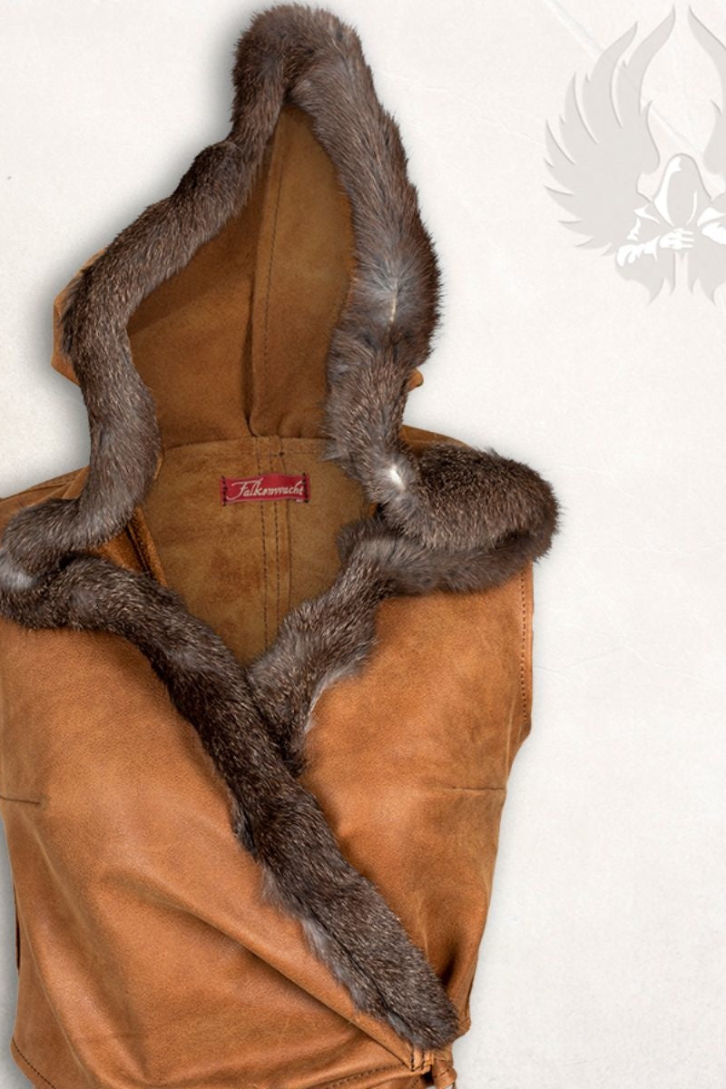 Leder top Jetta, bruin