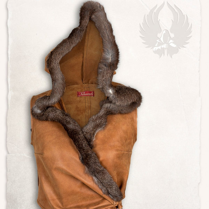 Leder top Jetta, bruin