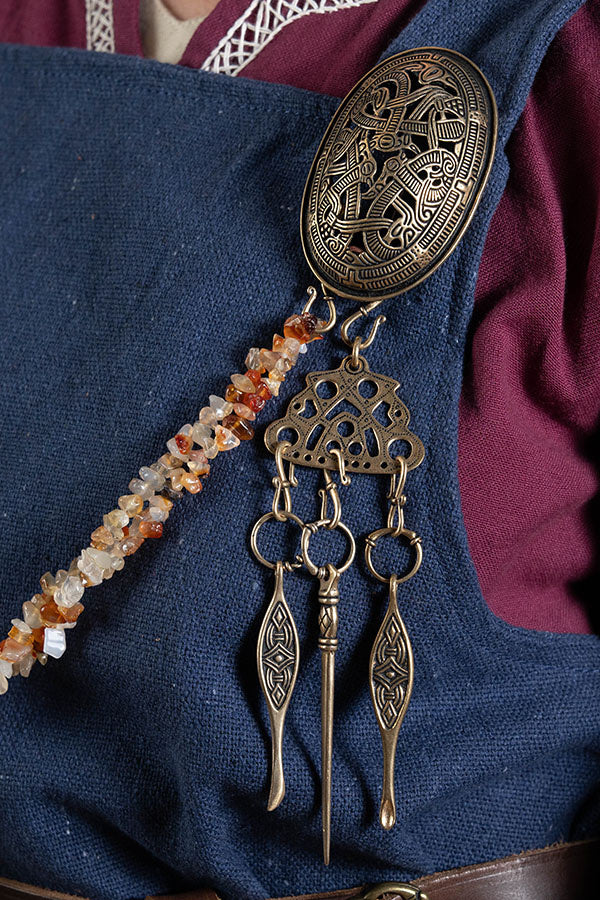 Jewelry hook, 2x1 cm, bronze