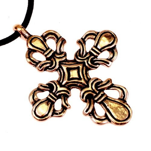 Vikingkruis ringerikestijl, brons