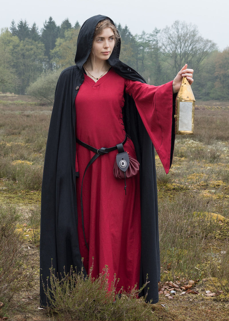 Katoenen mantel Ellyn, zwart