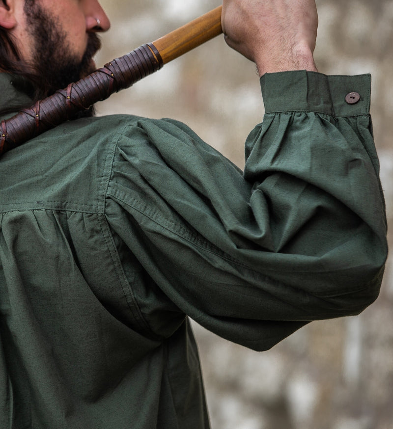 Średniowieczna koszula Friedrich, zielony