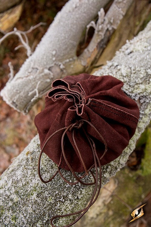 Leren buidel Michelangelo, bruin