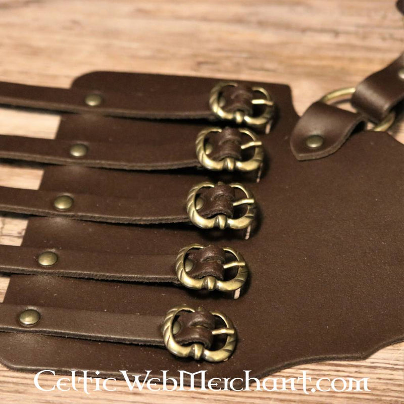 16.-17. århundredes rapierbaldric, brun 