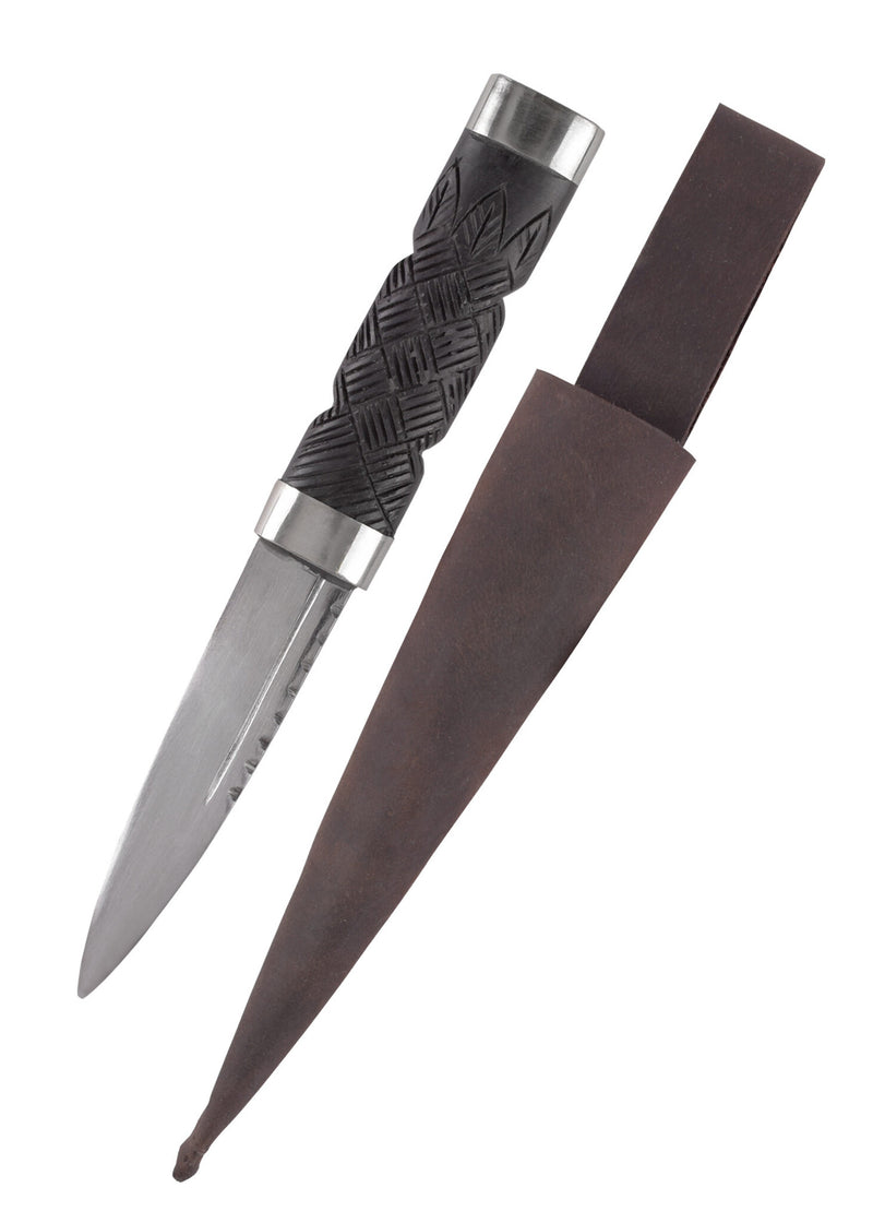 Zwarte sgian dubh, semi-scherp