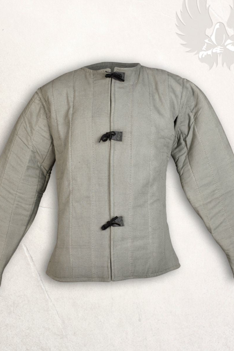 15th century gambeson Aulber, Creme Canvas