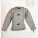 15de eeuwse gambeson Aulber, creme canvas