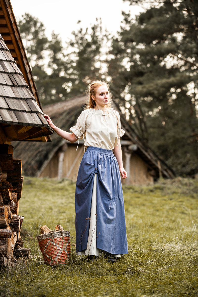 Medieval falda Elise, azul 
