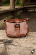 Leather belt bag Agostino, brown