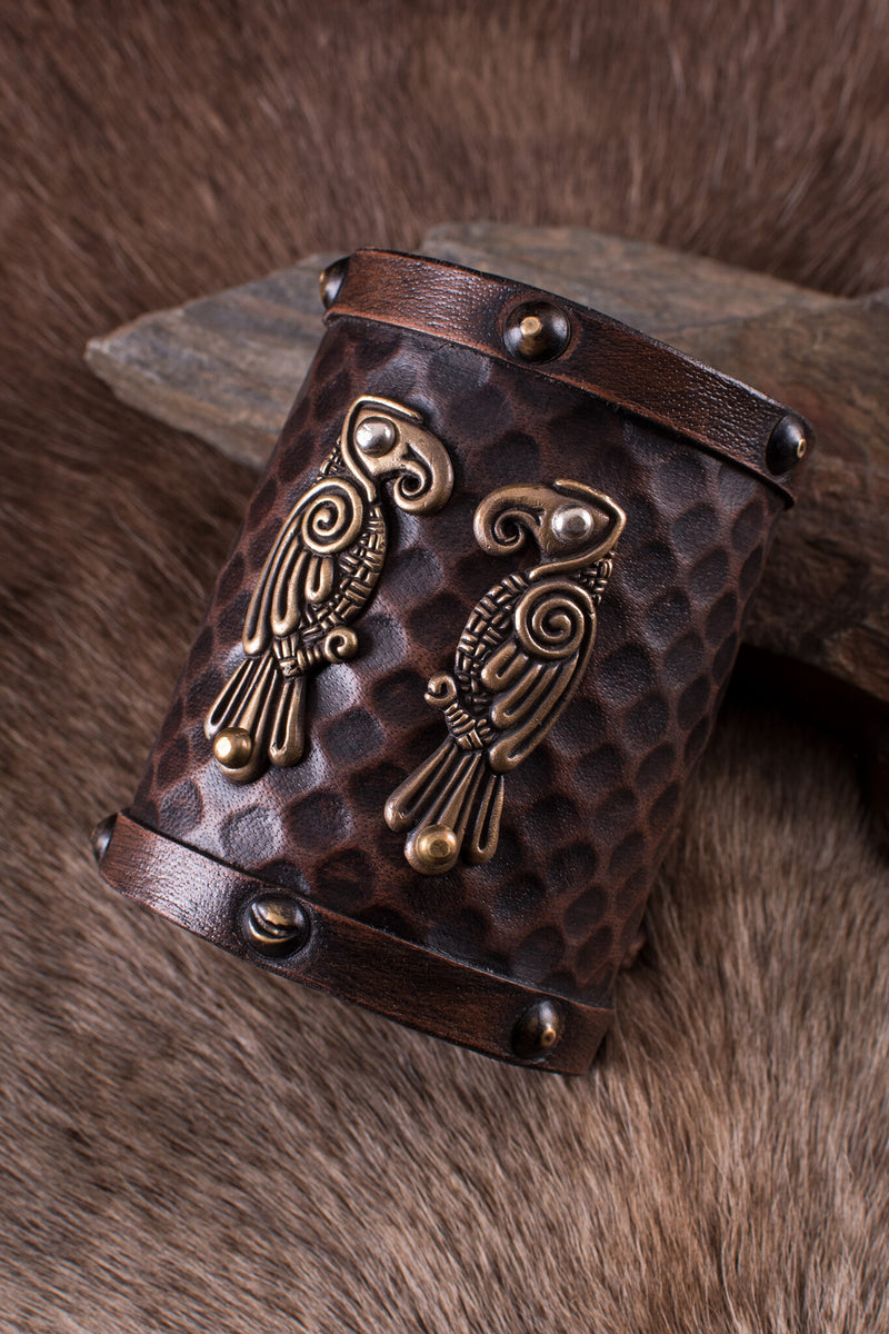 Armband Huginn & Muninn, leer
