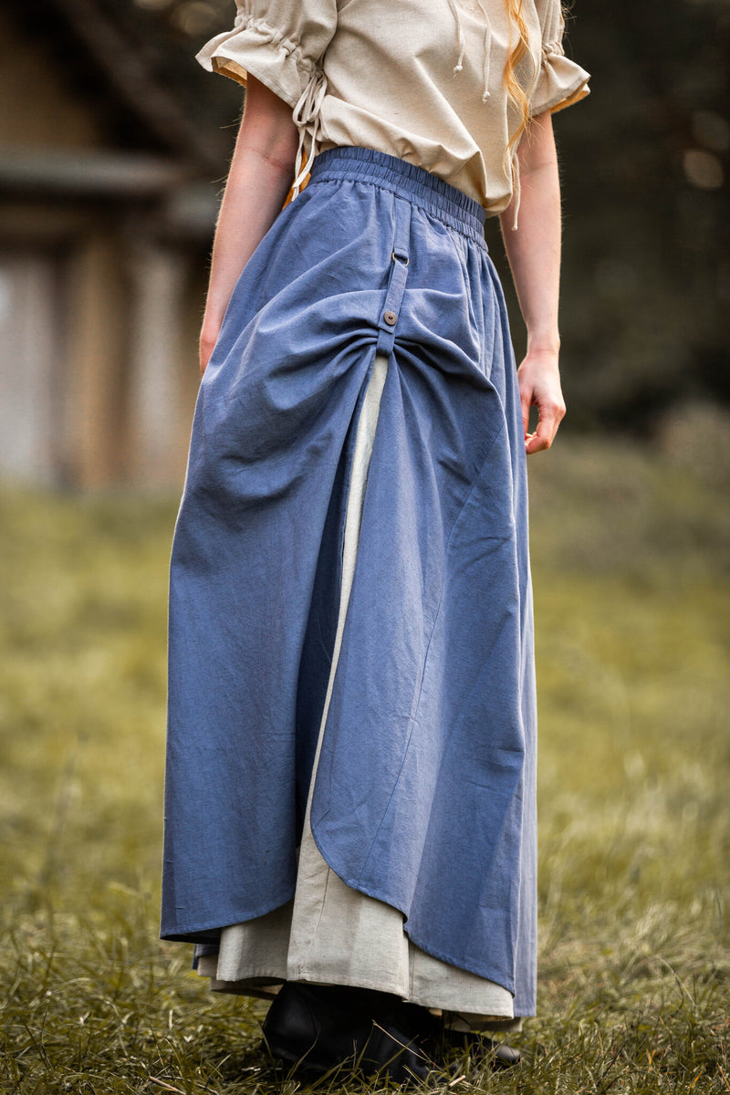 Medieval falda Elise, azul 
