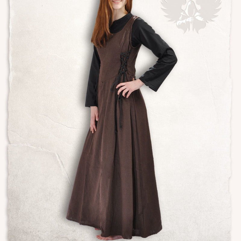 Middeleeuwse surcot Uma, bruin