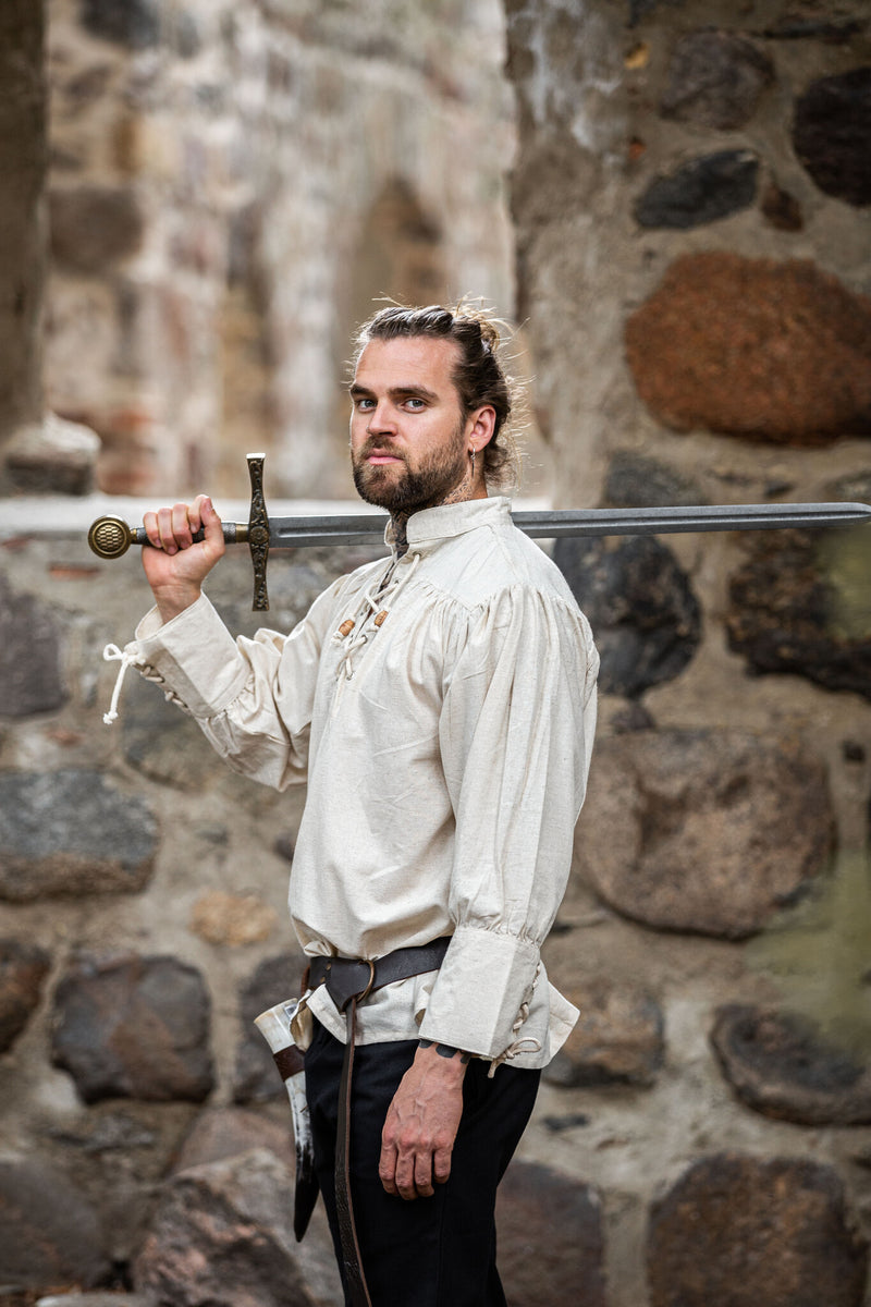 Middeleeuws hemd Bernard, crème