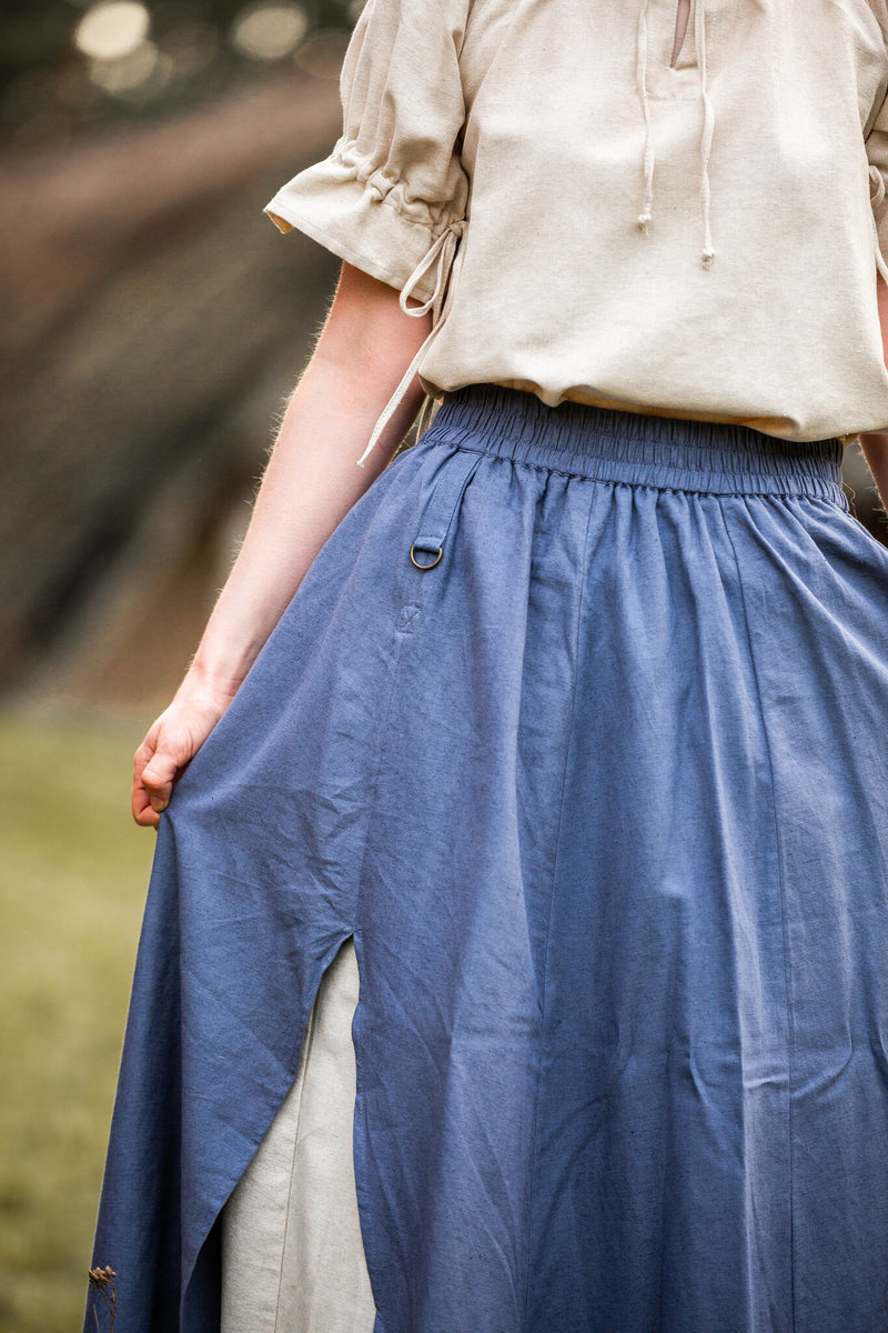 Medieval falda Elise, azul 