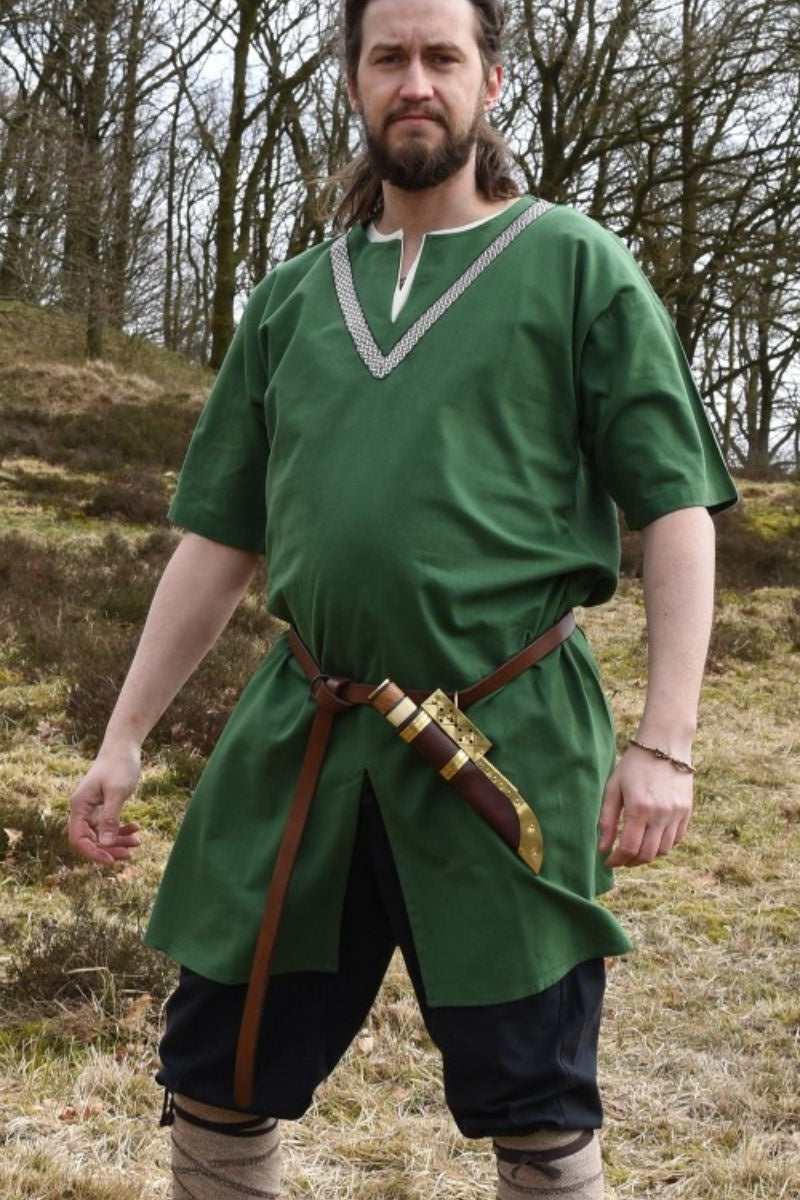 Birkatuniek Knut, korte mouwen, groen