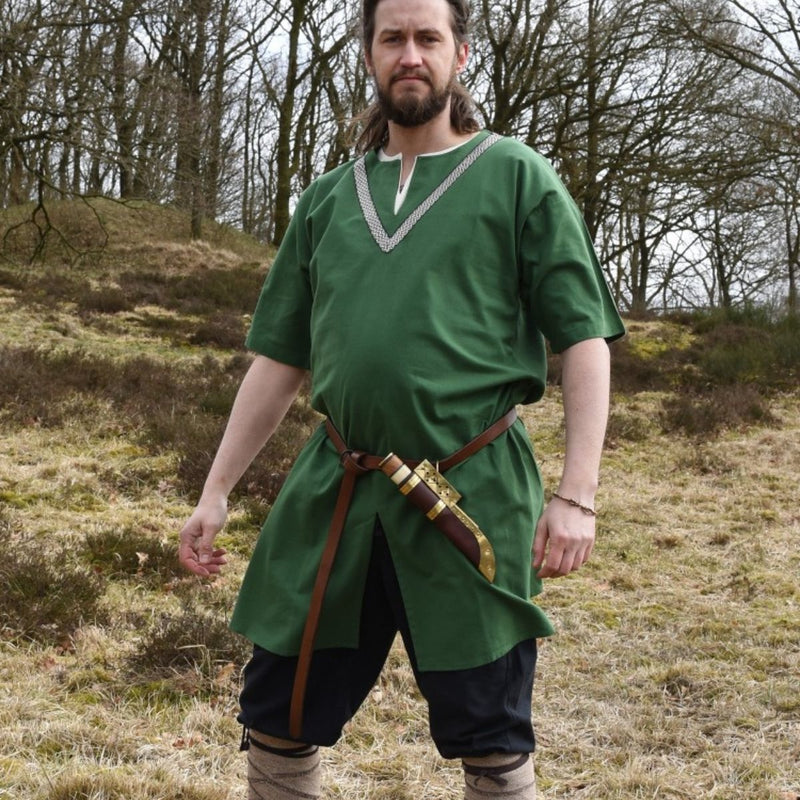 Koszula birkatuniek Knut, krótkie rękawy, zielony 