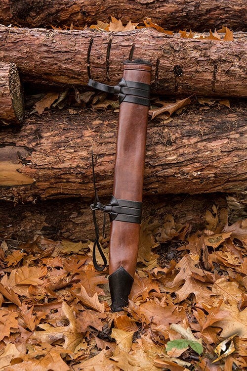 GRV fodero per spada, M, destro, marrone 