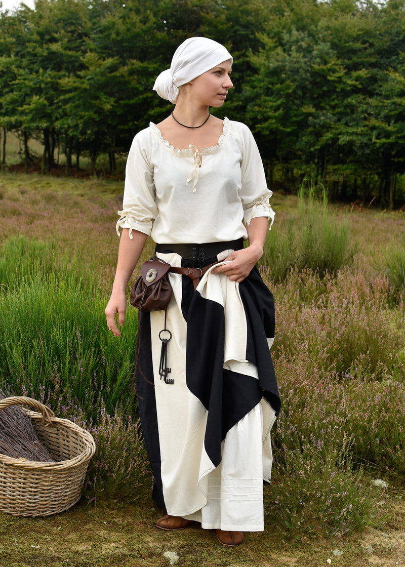 Middeleeuwse hoofddoek, crème