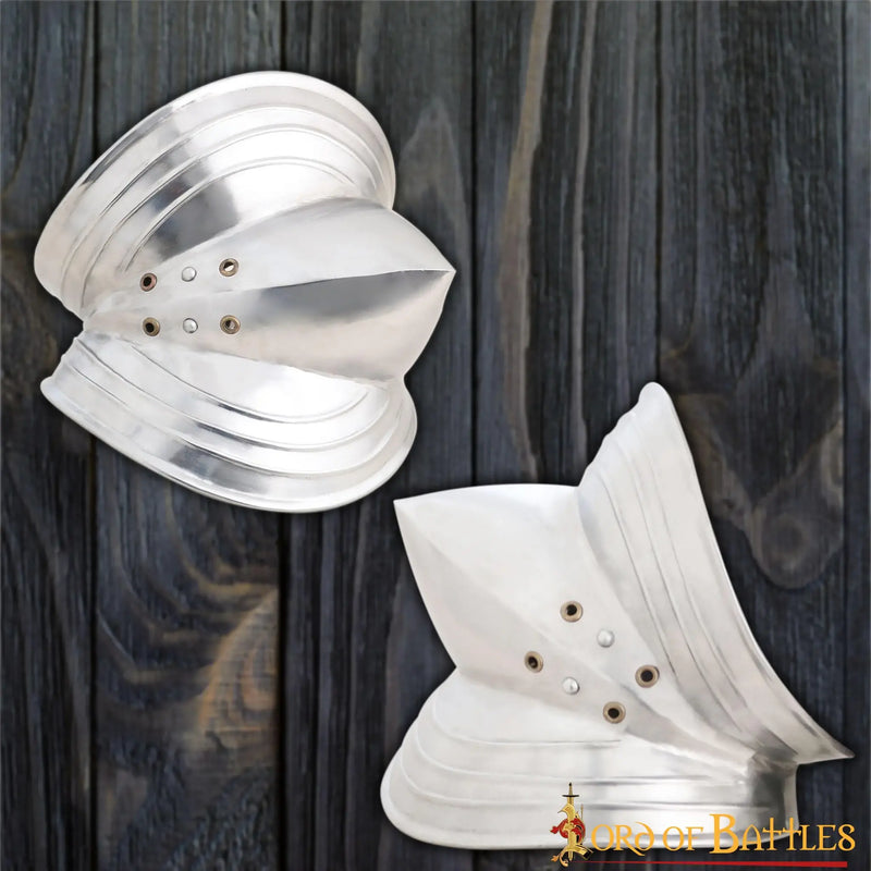 Coudières allemandes du 15ème siècle, armure de coude, 1,6 mm 