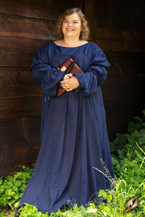 Renaissancejurk Lucretia, blauw