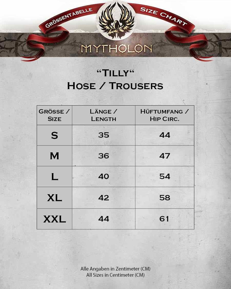 Tilly Renacimiento pantalones, negro 