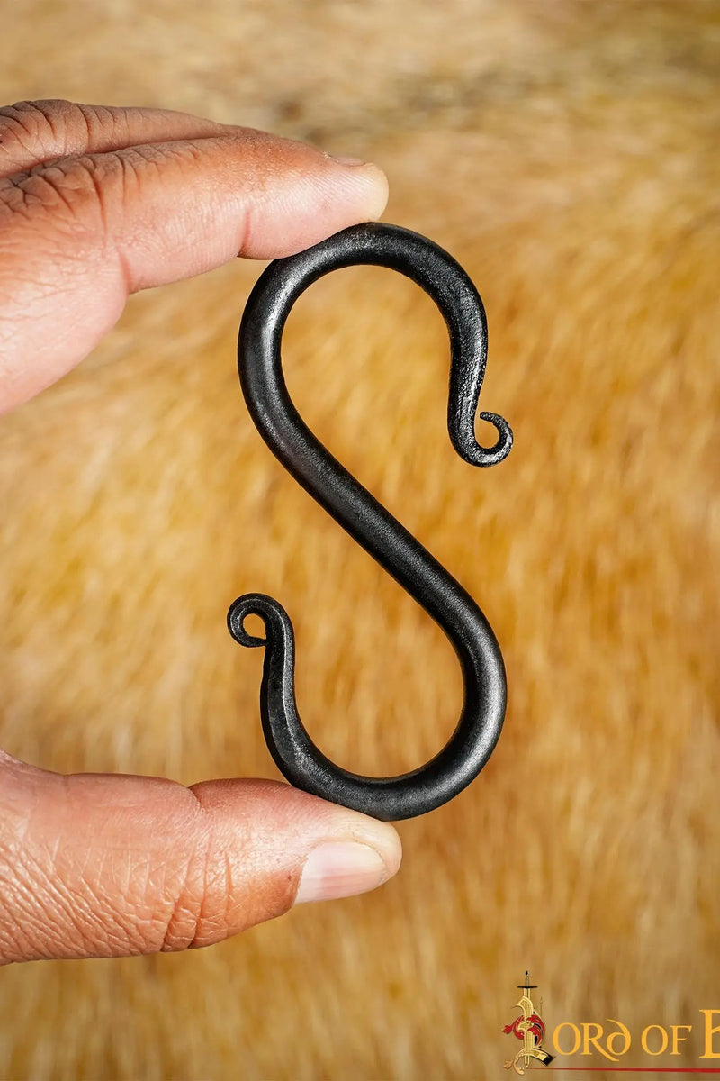 Handgesmede S-haken set van 5 stuks, 8cm