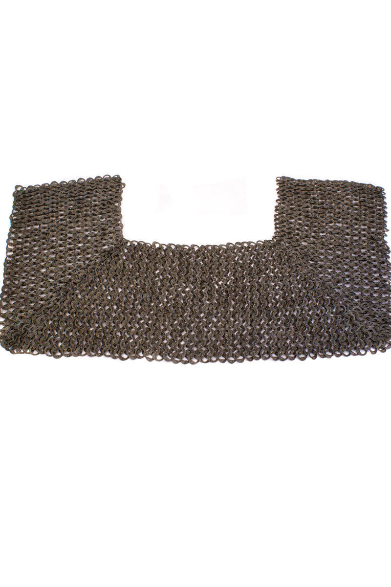 Maliën schouderstuk, onbehandeld, ronde ringen - ronde klinknagels, 8 mm