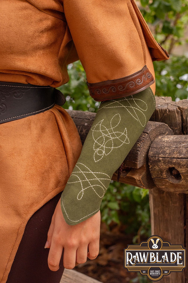 Vryla Premium bracers, onderarmbeschermers, groen