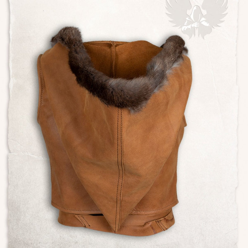 Leder top Jetta, bruin