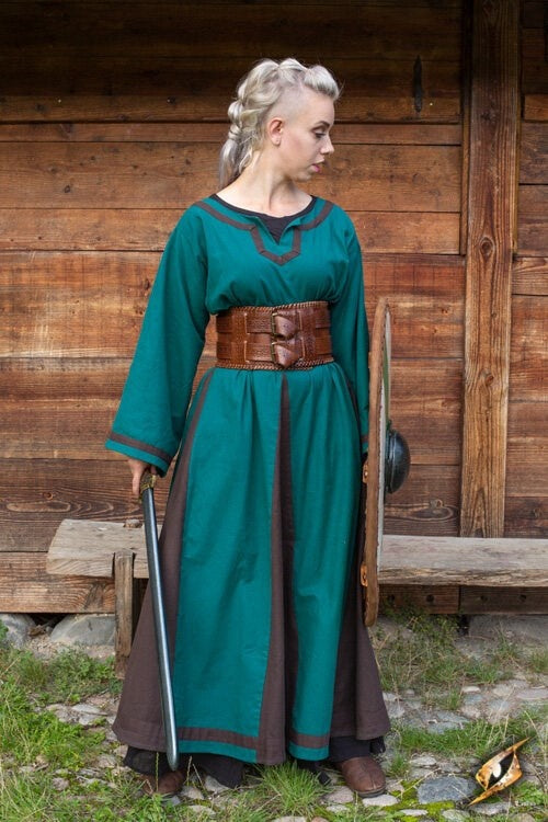 Cintura con nodi celtici, marrone 