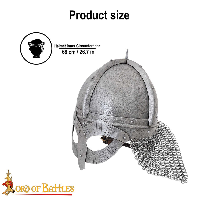 Gjermundbu helm, antieke afwerking, 2 mm (battle-ready)
