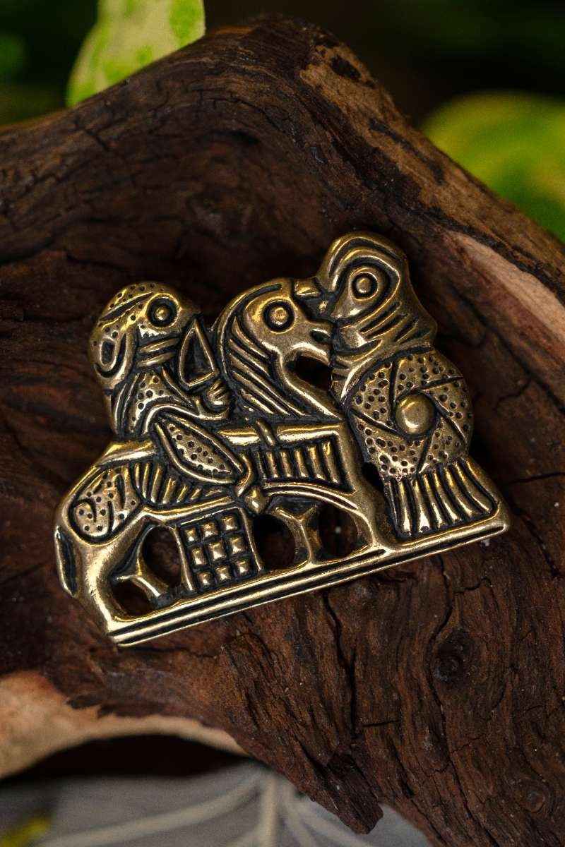 Viking Valkyrie broche, brons