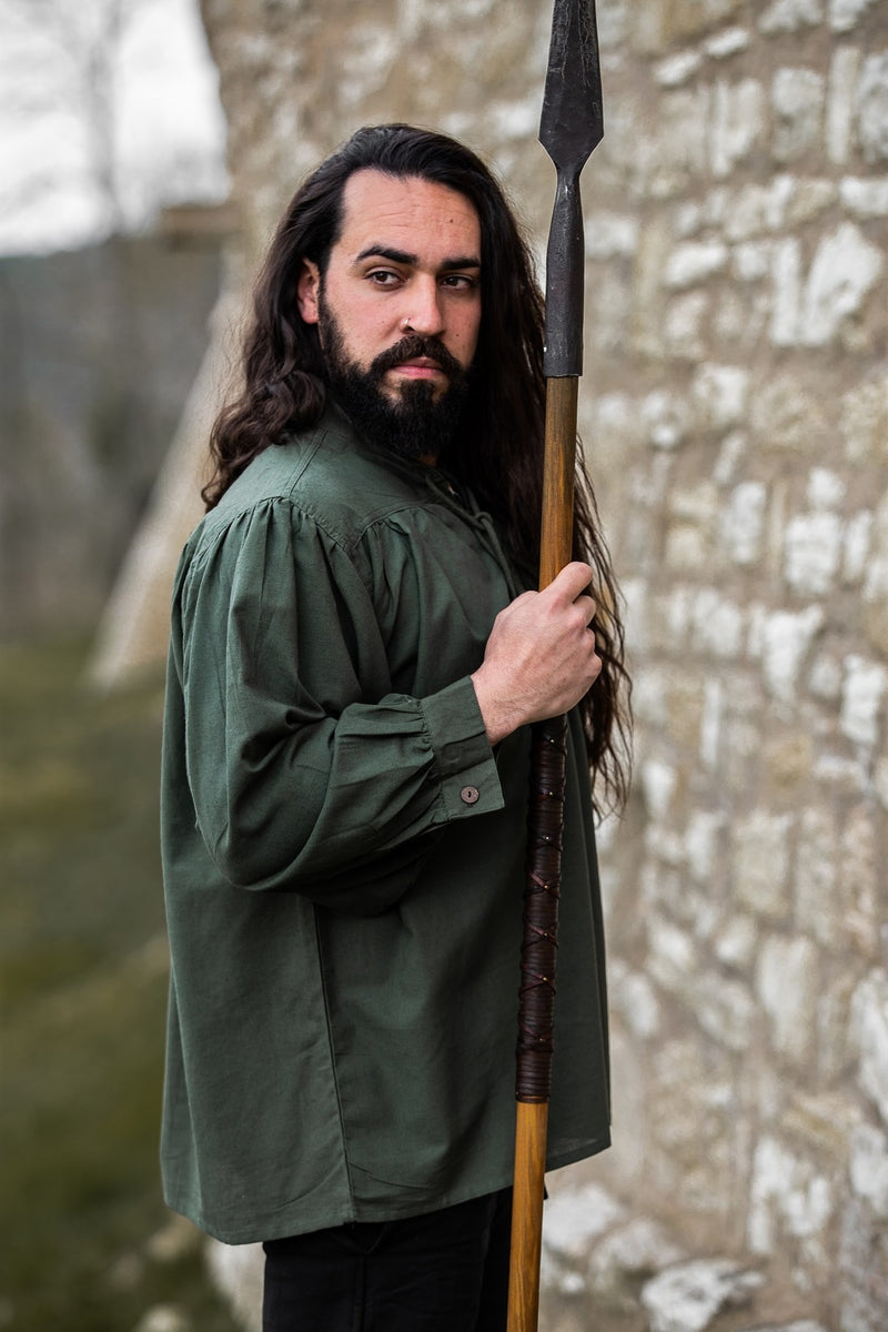 Średniowieczna koszula Friedrich, zielony