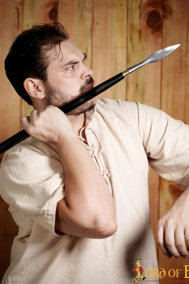 Leaf-shaped Germanic javelin spearhead (framms), semi-sharp