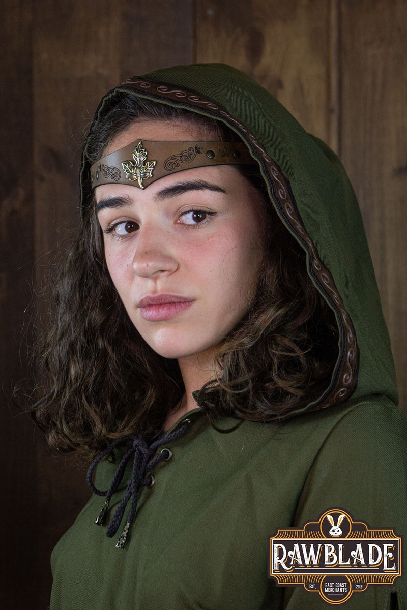 Lassel-Stirnband, Leder, braun 