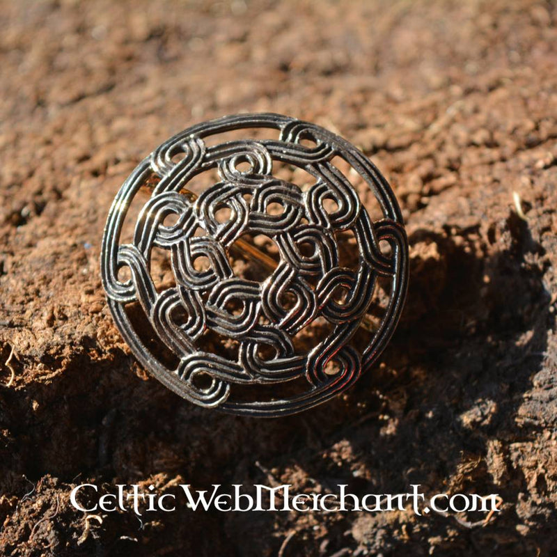 Bronze Viking brooche, brass