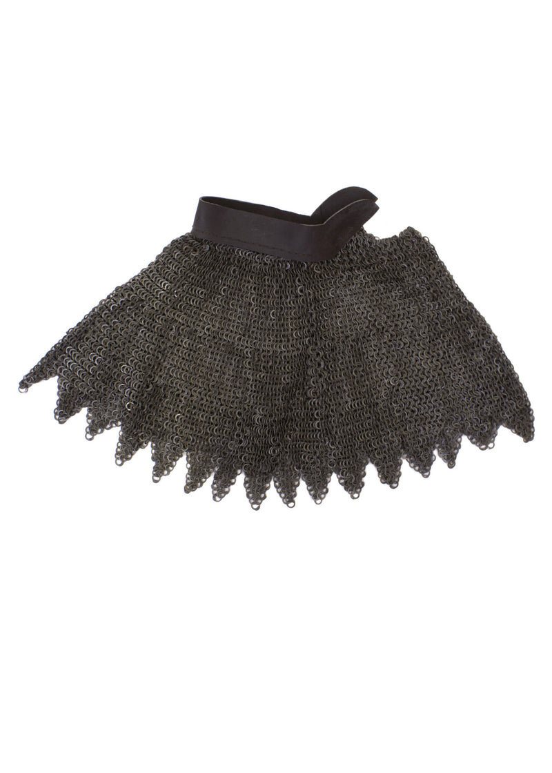 Camail, ventaglia, non trattato, anelli piatti - rivetti rotondi, 8 mm 