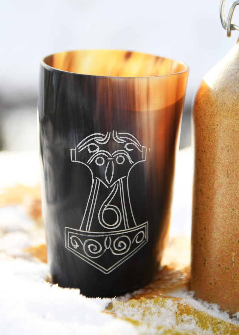 Vaso de cuerno Mjolnir, 100-200 ml 