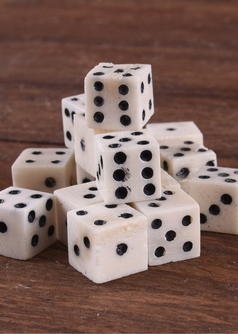 Historische dobbelstenen (set van 3)