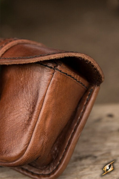 Leather belt bag Agostino, brown