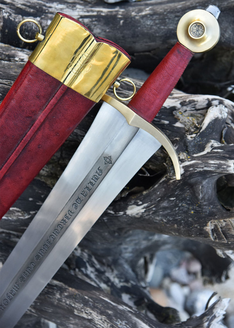 Filips IV zwaard met schede, 14e eeuw, semi-scherp