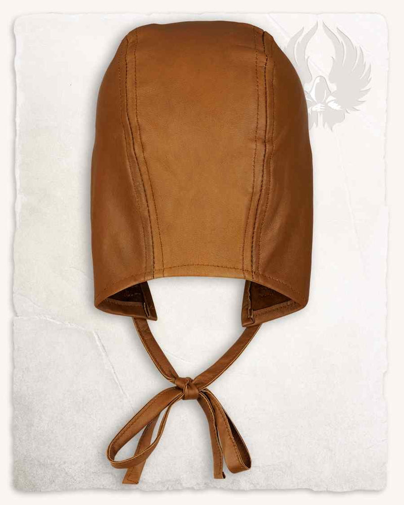 Capuche Martinus, cuir, brun 