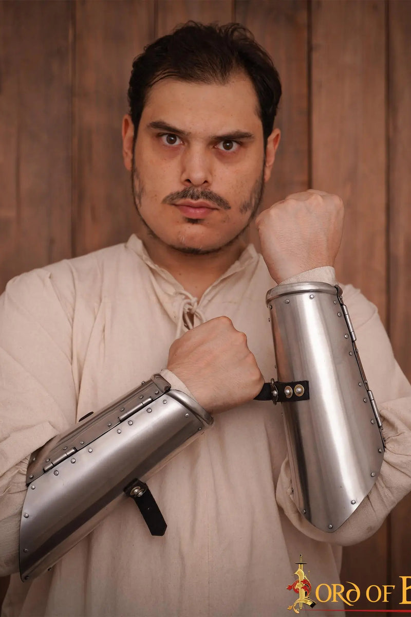 Brassards du 15ème siècle, canons d'avant-bras, 1,6 mm 